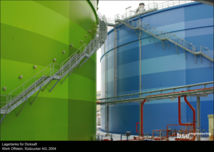 Lagertanks Dicksaft Werk Offstein Südzucker AG